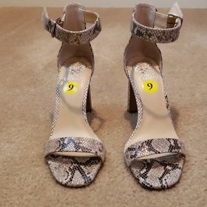 Snake print heels